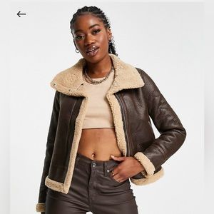 ASOS Cropped aviator coat
